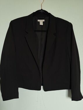H&M Women's Black Cropped Blazer
